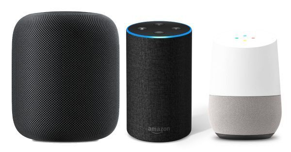 siri, alexa, google home